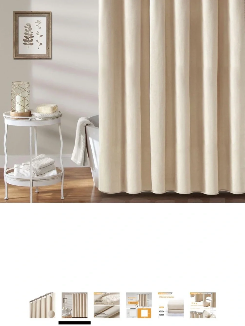 Neutral Eyelet Curtain Panels - Light Linen Look